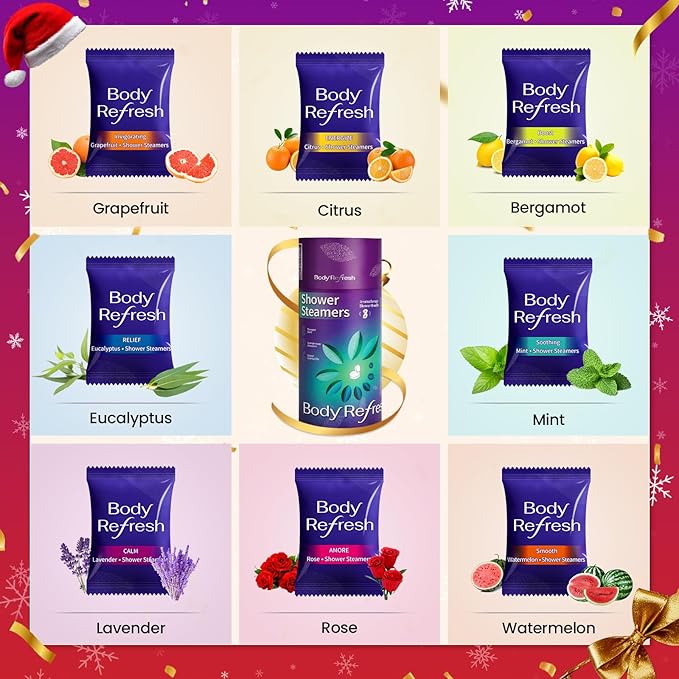 Shower Steamers Aromatherapy - Birthday Gifts for Women, 8 Pack Shower Bombs, Self Care Home Spa Relaxation Gifts, Christmas Stocking Stuffers for Adults, Women, Teens, Mom, Wife