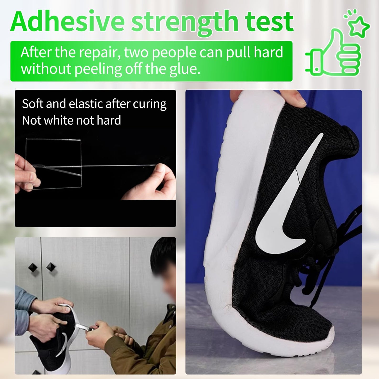 Cerca de Shoe Glue Heavy Duty，Shoe Sole Repair Adhesive，Clear, Waterproof, high Strength, Strong Shoe Glue for Sneakers, Leather Shoes, Hiking Shoes, Boots, Sandals, 2oz.