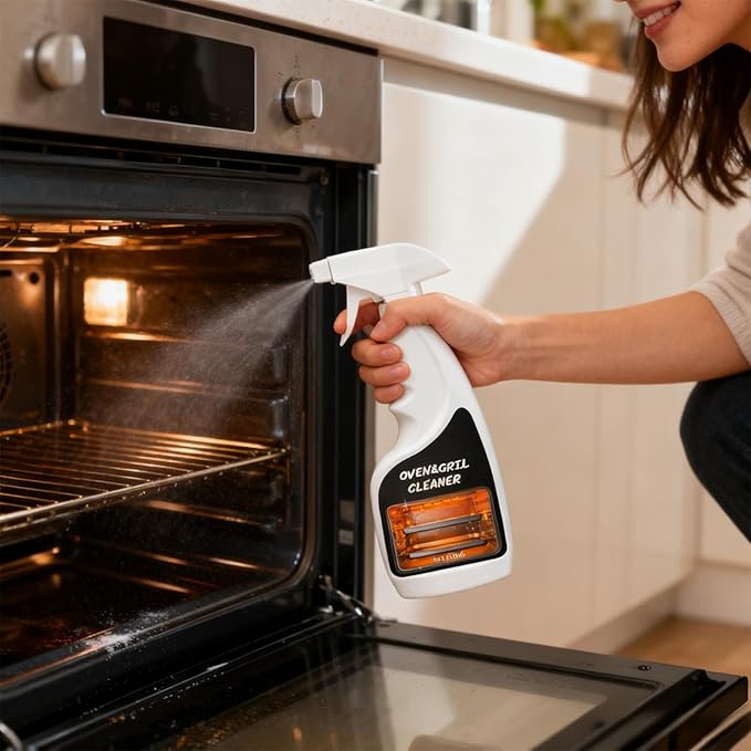 300Ml Oven and Grill Cleaner - Heavy Duty Degreaser for Oven Racks, Grills, and Stovetops, Eliminates Thick Grease & Build Up, Odor And Grease Remover (1)