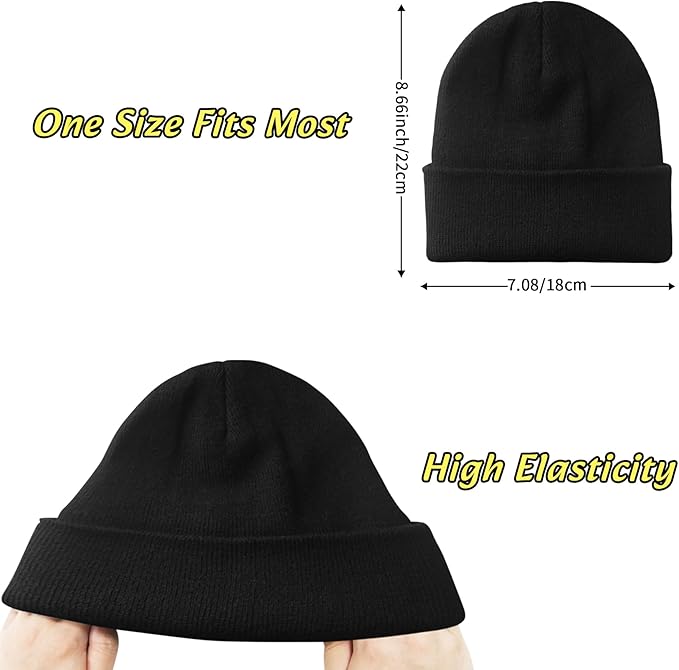 NPQQUAN Unisex Beanie Hats for Men Women Winter Knit Beanies