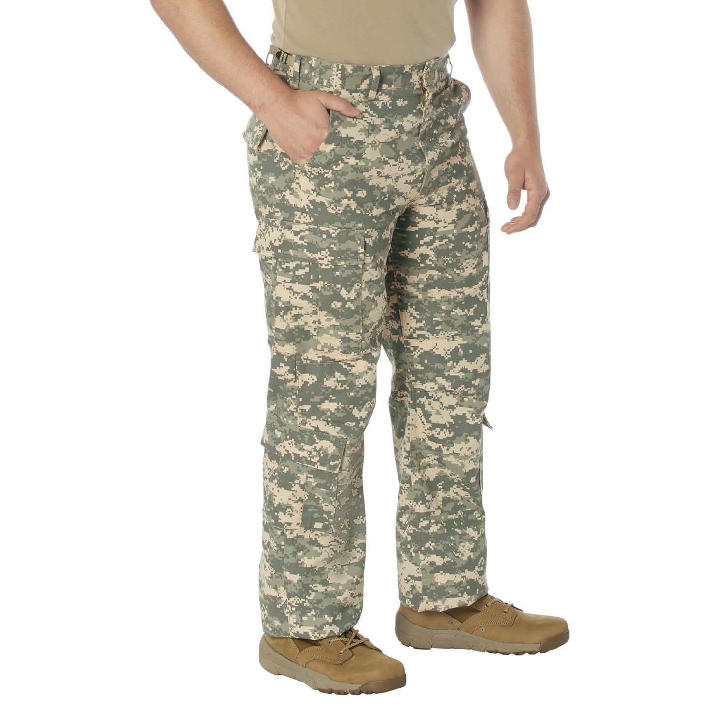 Rothco Vintage Paratrooper Cargo Fatigue Pants – Tactical Outdoor Comfortable Casual, ACU Digital Camo, XL