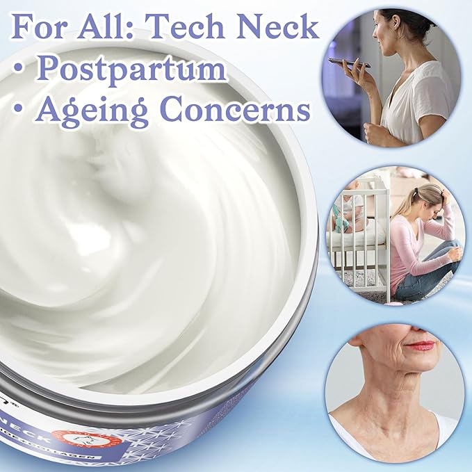 Retinol, Peptides Neck Firming Cream - Ultimate Tightening and Lifting for Crepey Skin, All-Over Body Treatment, Safe for Sensitive Face Moisturizer