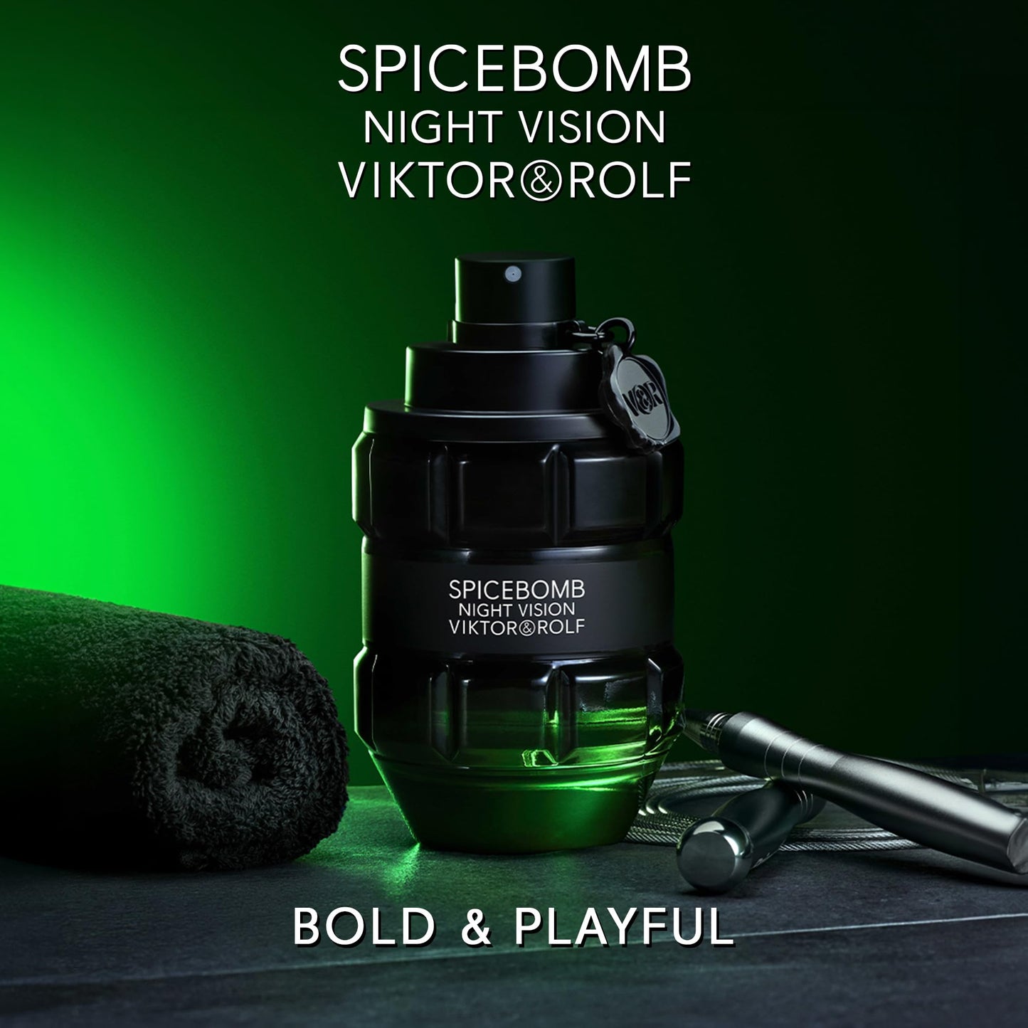 Viktor&Rolf - Spicebomb Nightvision Eau de Toilette - Warm, Spicy & Fresh - Cologne for Men - With Notes of Bergamot Citrus, Bla