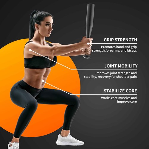 PROIRON Indian Clubbell Weights,Steel Mace Club Workout Macebell for Strength Training,Rehabilitation, Stretching, Conditioning and Rotational Training,5-25 lb for Men and Women