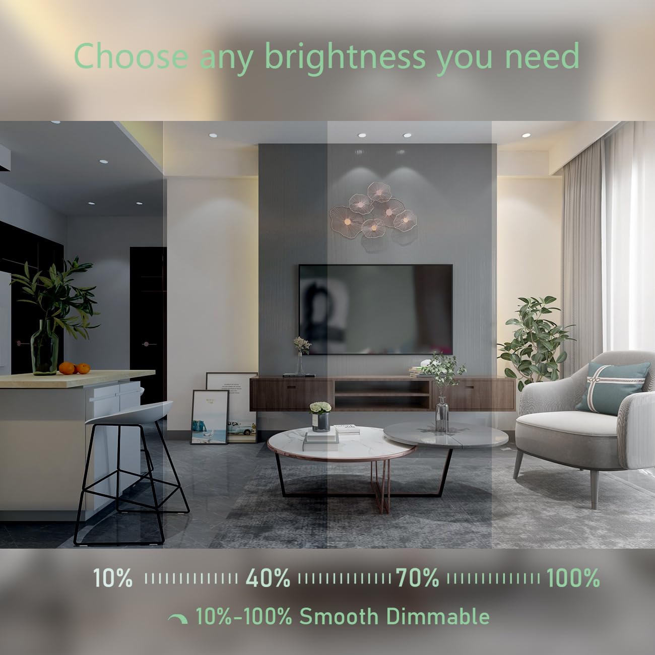 Soliseed 12 Pack 5/6 Inch LED Can Lights Retrofit Recessed Lighting,ETL Damp Rated Adjustable Retrofit Downlight,12W=60W,5000K Daylight,800LM, Dimmable,Easy Install,Bevel Trim,E26