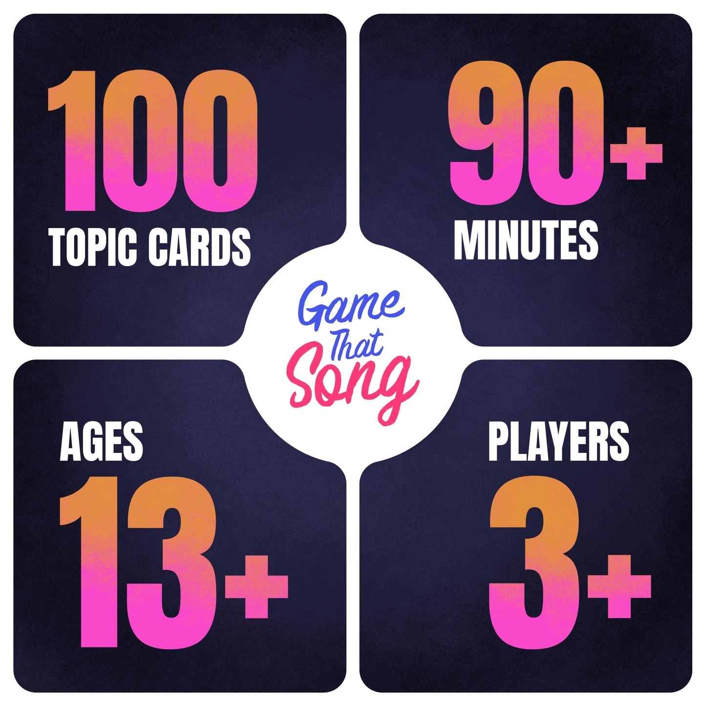 Game That Song - Fun Music Card Game for Adults and Teens - Compete to Play The Best Song- Makes A Great Gift for Music Lovers, Game Night, Galentines Gift, Karaoke or Singing
