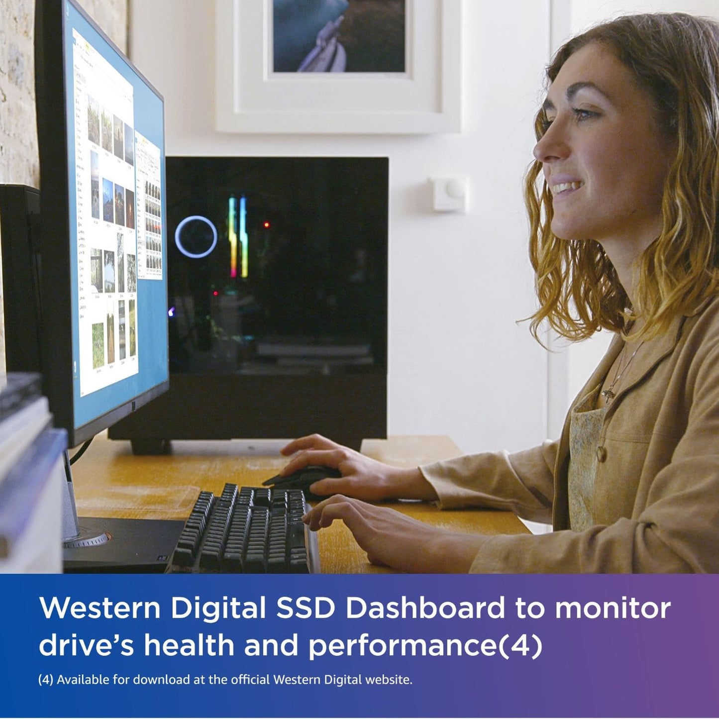 Western Digital 500Gb Wd Blue Sn580 Nvme Internal Solid State Drive Ssd - Gen4 X4 Pcie 16Gb/S, M.2 2280, Up To 4,000 Mb/S - Wds5