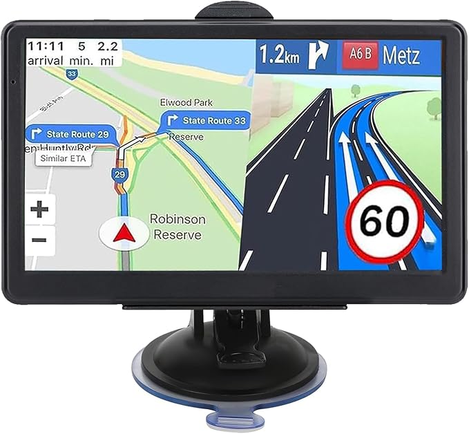 GPS Navigator for Car Truck RV, 7 Inch Touch Screen, Latest 2025 Maps for Car GPS, Support Voice Turn-by-Turn Guidance, Sp...