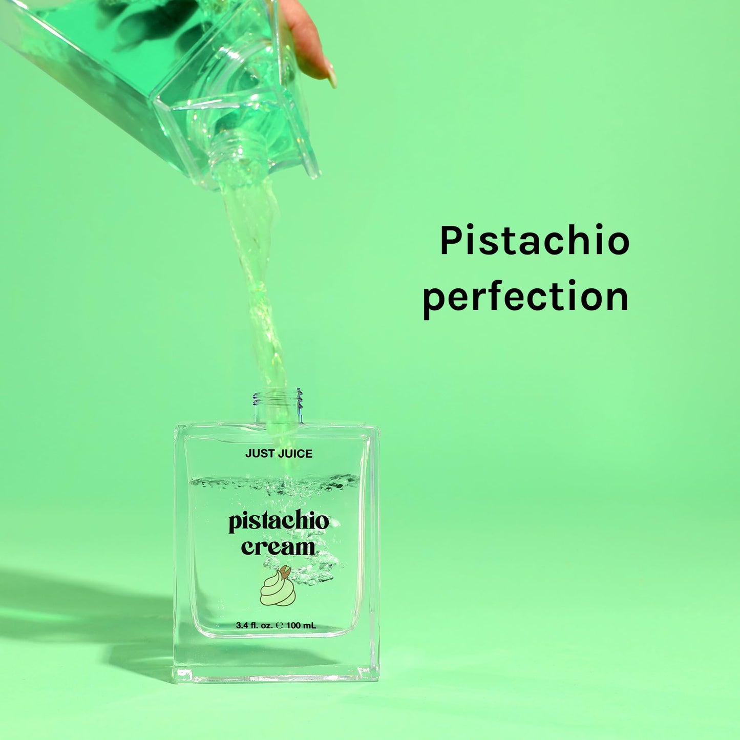 Just Juice Pistachio Cream - Mini Travel Size Perfume for Women and Men - Notes of Pistachio, French Vanilla, and Creamy Woods - 0.3 oz
