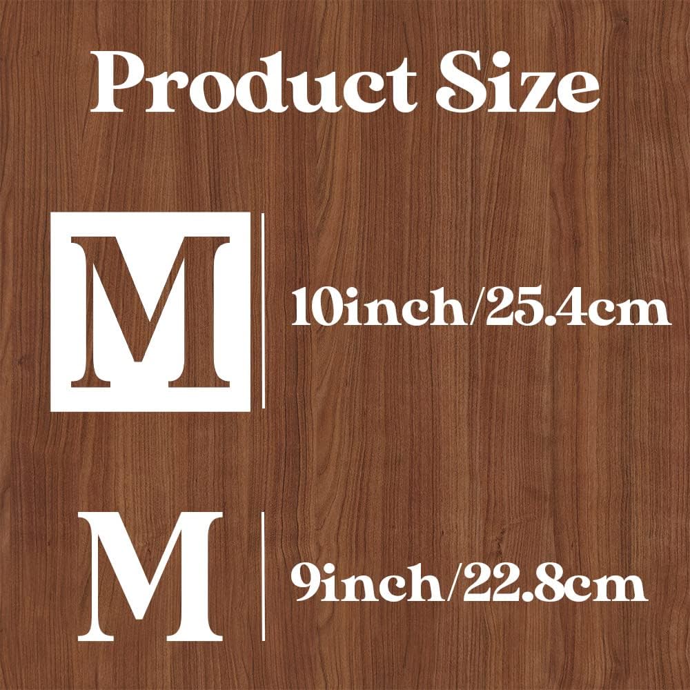 Letter Stencils for Painting On Wood,10inch Stencils Letters Alphabet Stencil Templates for Wood Wall Door Porch