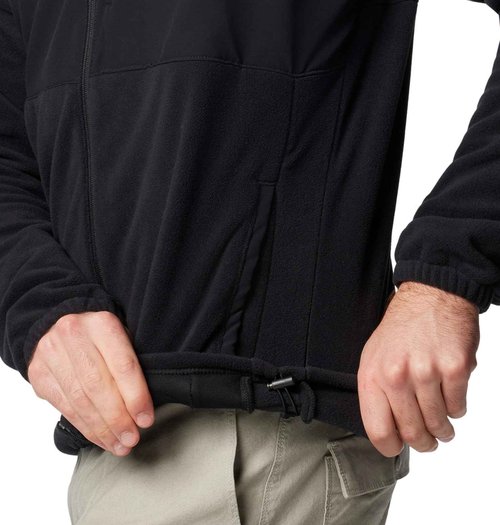 Columbia Men's Sage Peak Full Zip Fleece, Black, X-Large