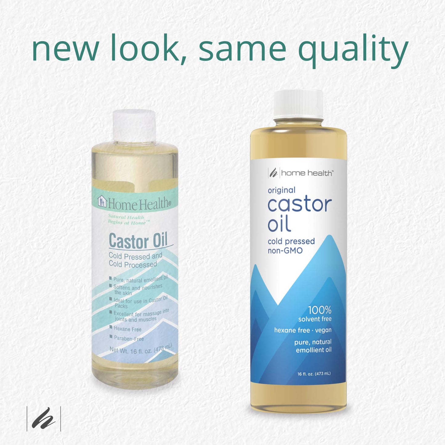 Home Health Original Castor Oil, Promotes Healthy Hair And Skin, Natural Skin Moisturizer - Pure, Cold Pressed, Non-GMO, Hexane-