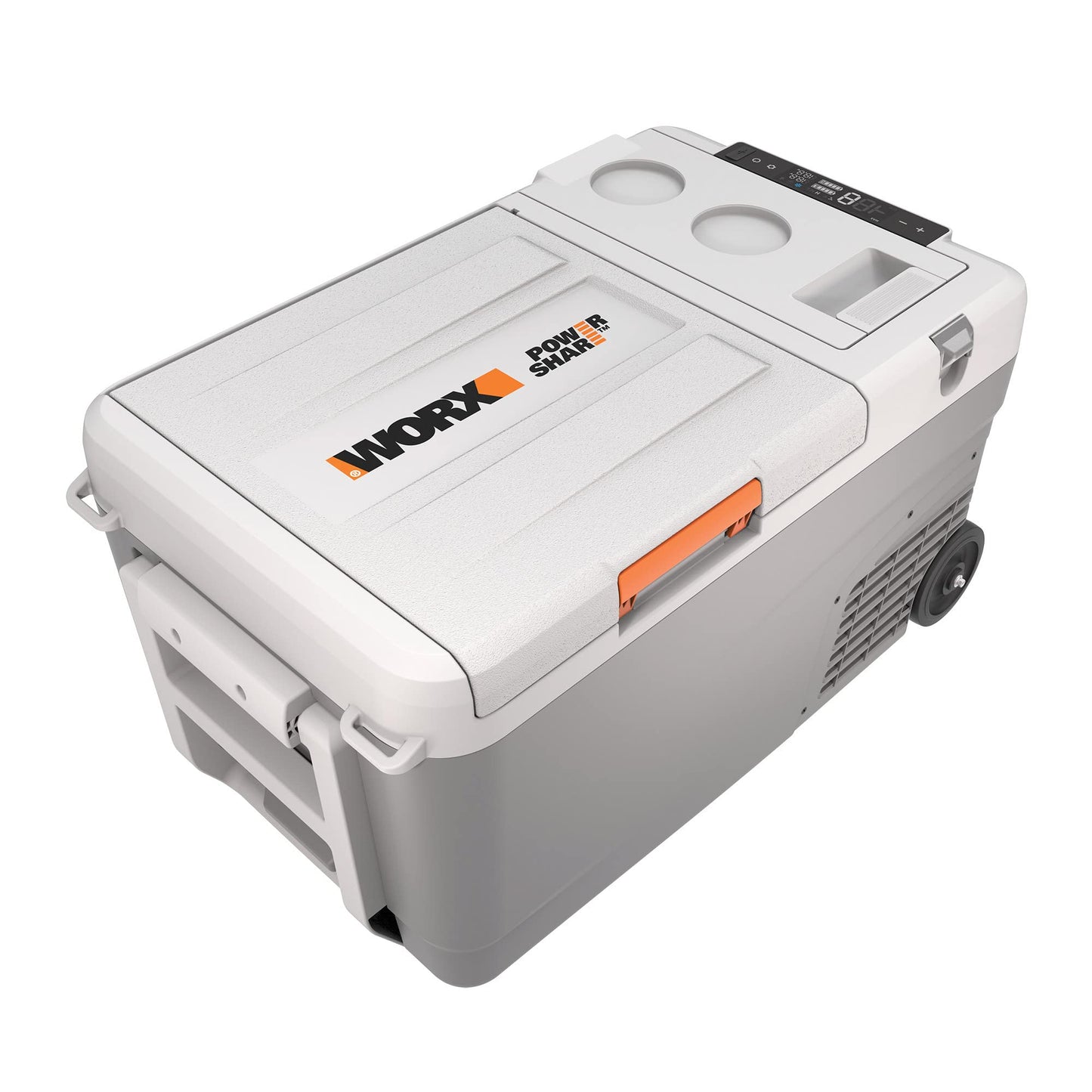 Worx 20V Mini Refrigerator 24 Qt, Portable Electric Cooler, Car Cooler Fridge for Truck RV Camping, Power Share WX876L (Tool Only)