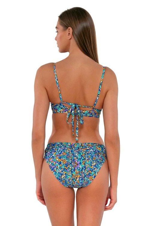 Sunsets Unforgettable Bottom Women's Bikini Swimsuit Separates, Pansy Fields, X-Small