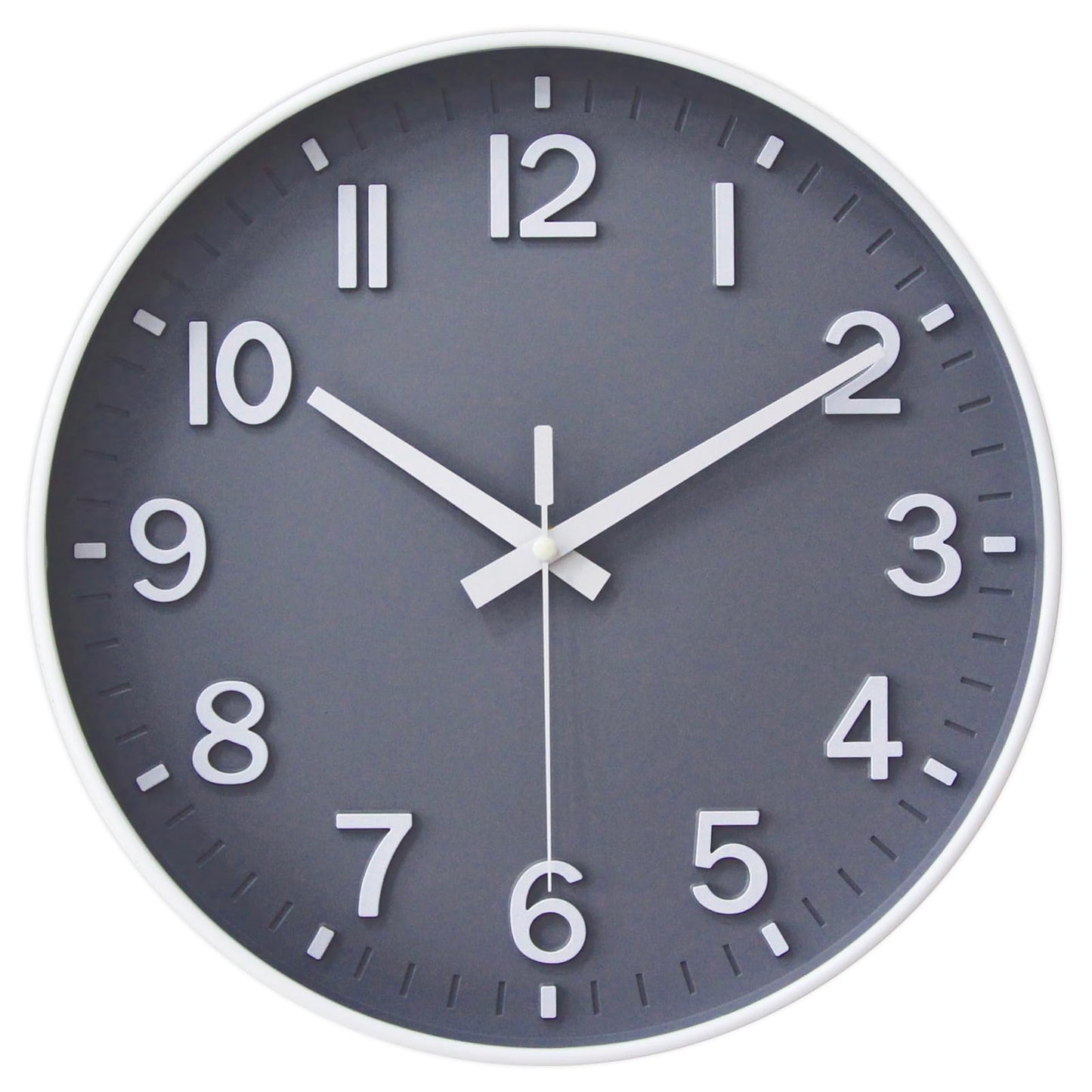 HZDHCLH Wall Clocks Battery Operated,12 inch Silent Non Ticking Modern Wall Clock for Living Room Bedroom Kitchen Office Classroom Decor (Olive Green and Gold)