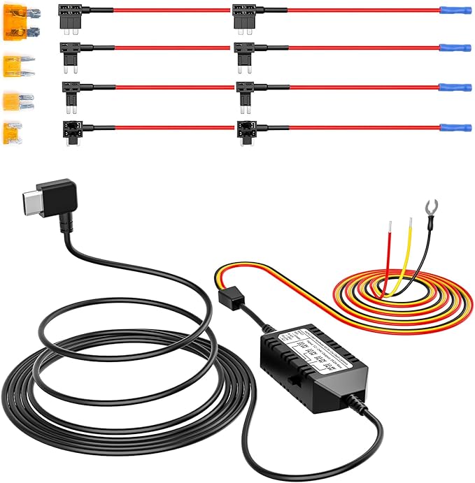 VIOFO HK4 Hardwire Kit with 8pcs Full Set Circuit Fuse Tap, Type-C Port, for A329 series/A229 series/A119Mini2/A139Pro/WM...