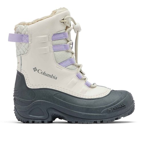 Columbia Youth Bugaboot Celsius Insulated Waterproof Snow Boot, Fawn/Frosted Purple, 6