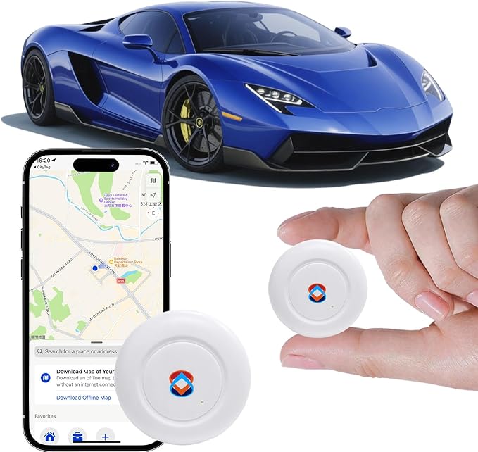 2025 GPS Tracker for Vehicles, Cars & Kids–Real-Time Tracking with Worldwide Coverage | No Monthly Fee & No SIM Needed | I...