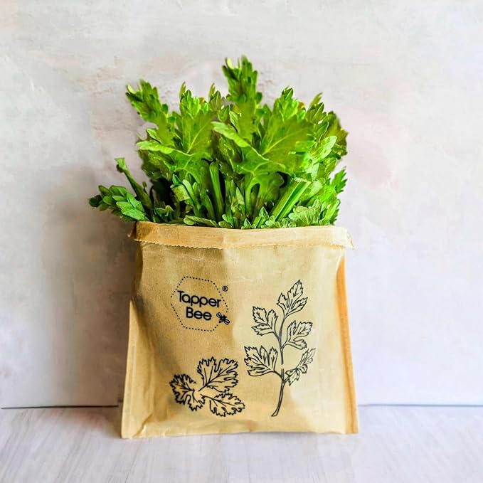 Reusable Beeswax Bags – Set of 3 Bread & Herb Storage Wraps – Waxed Cotton, Plastic-Free, Handmade in Chile by Tapper Bee