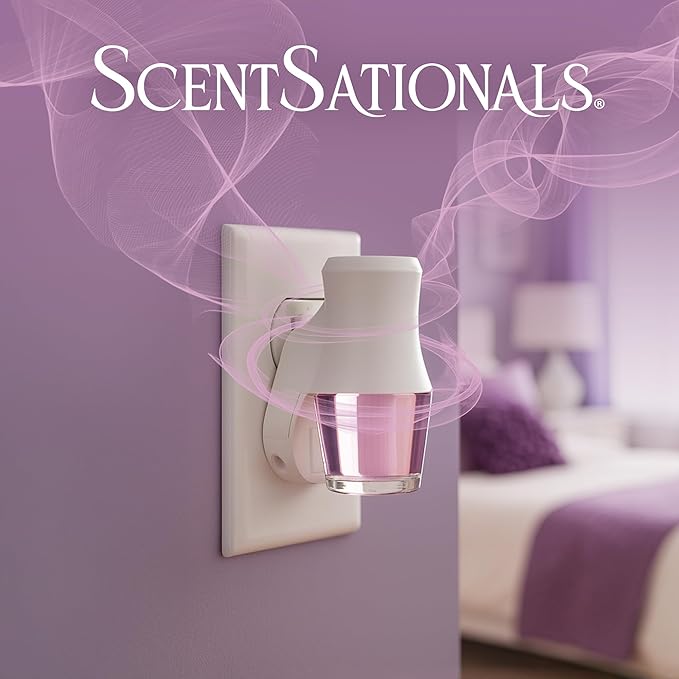 Scentsationals Fragrance Oil Plug In Air Freshener Refills 3-Pack - Sugar Plum Fairy - Works with Scentsationals Wall Plugs, Long-Lasting Home Fragrance, 0.8 fl oz Each, Packaging May Vary