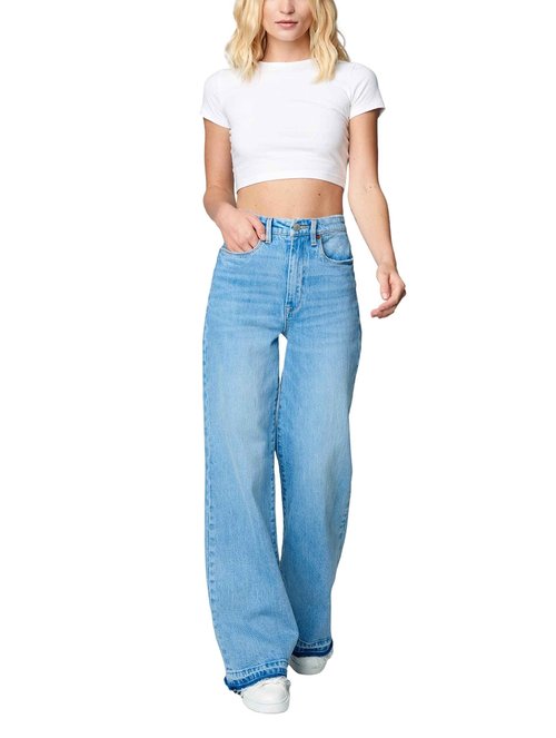 [BLANKNYC] Womens Luxury Clothing Rib Cage Five Pocket Jeans with Released Hem Detail, Comfortable & Stylish Pant, Warm Celebration, 31