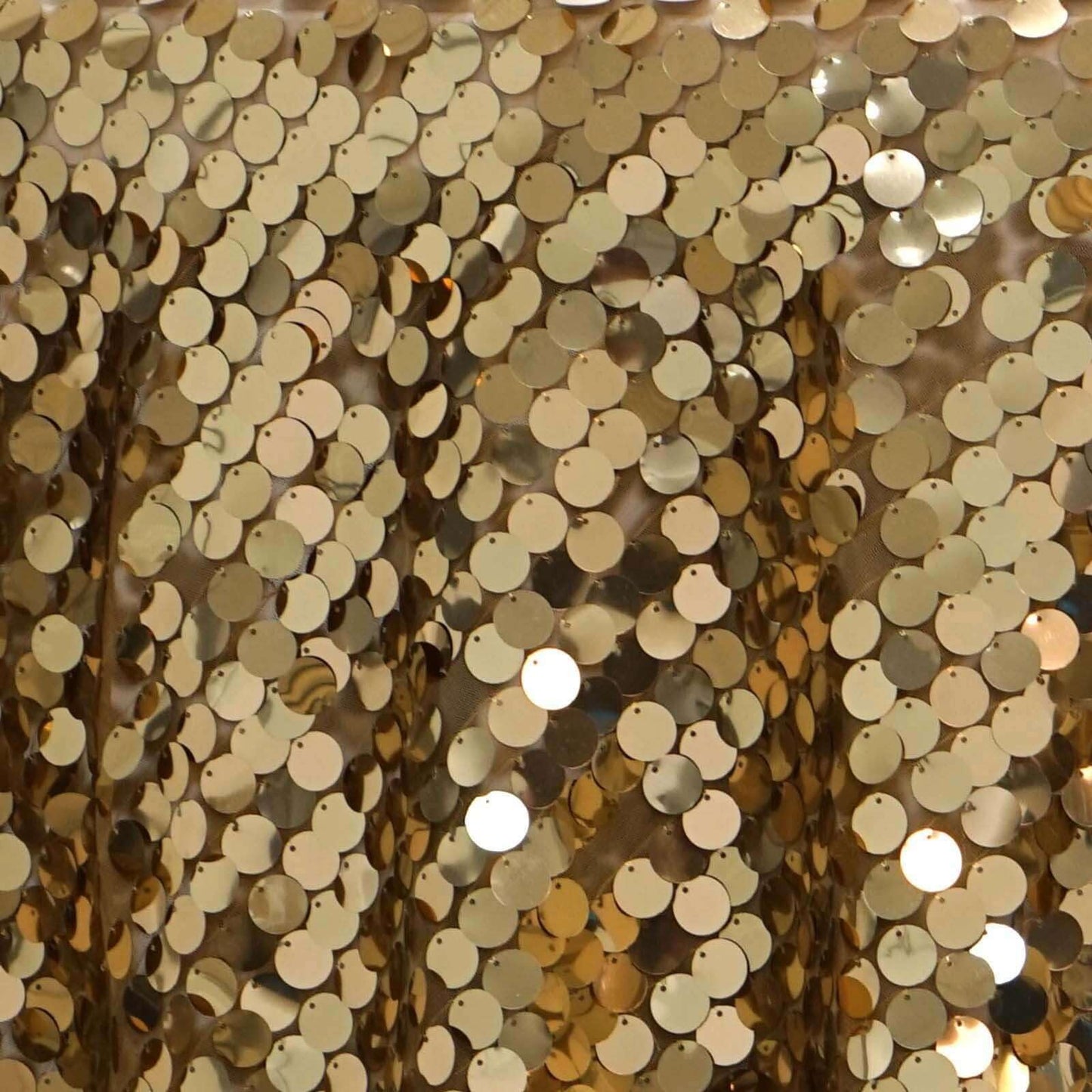 Efavormart 90X156 Gold Premium Big Payette Sparkly Sequin Rectangle Tablecloth for Wedding Party Kitchen Dining Catering Party