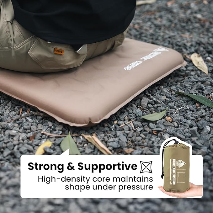 ONETIGRIS Inflatable Seat Cushion - Lightweight & Waterproof Inflatable Camping Seat Cushion Travel Cushion Stadium Seat Office Chair Car Pad