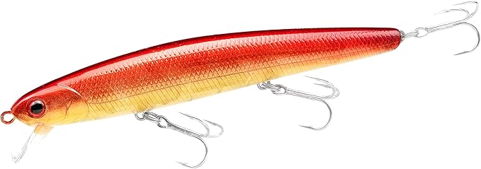 LUCKY CRAFT FlashMinnow 110 Ghost Series, Saltwater Fishing Lures, Jerkbait Surf Fishing Accessories and Gear, 1-2 ft Slow...