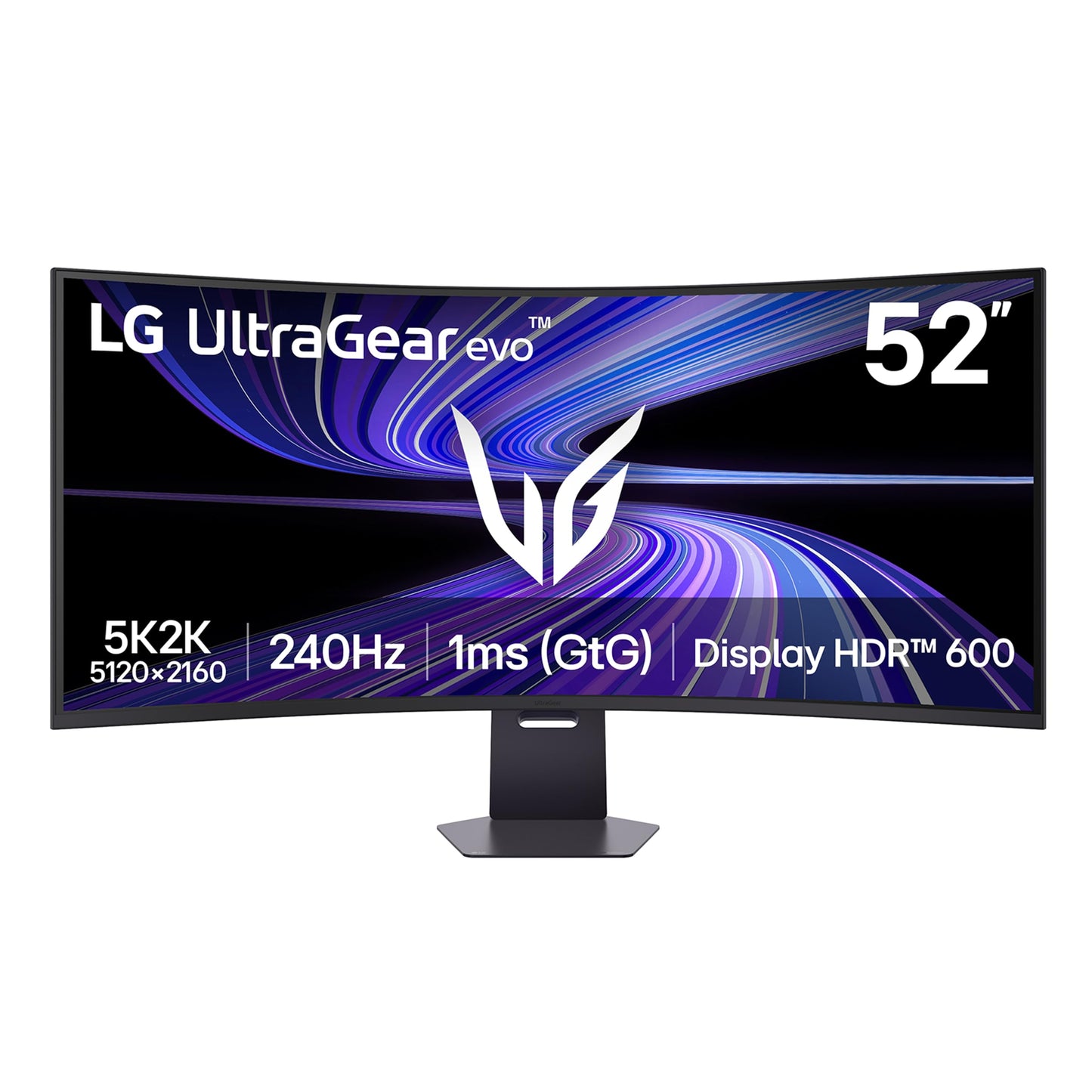 LG 52G930B-B 52-inch Ultragear evo G9 5K2K (5120x2160) Curved Gaming Computer, 240Hz, 1ms, AMD FreeSync Premium, VESA DisplayHDR 600, DP 2.1, HDMI 2.1, USB-C 90W PD, Tilt/Height/Swivel Stand, Black