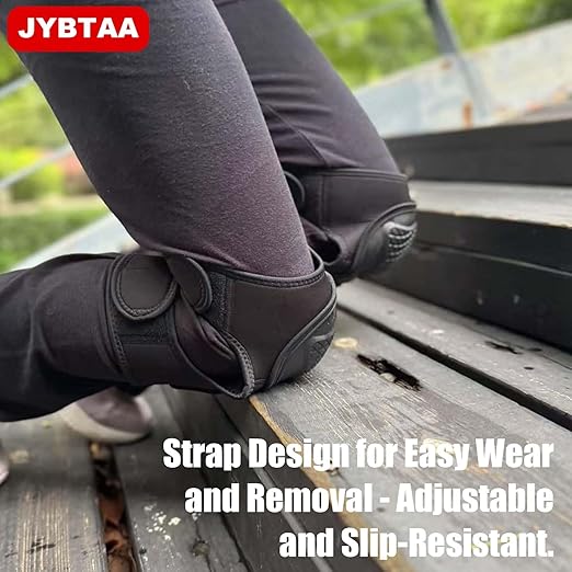 Men & Women Work Knee Pads for Gardening Hunting Flooring, Safety Knee Protector with Soft Shell Foam Cushion for Mechanic, Roofing, Construction, Kneepads for Tile, Concrete Floor for Christmas, Black XL (1 Pair)