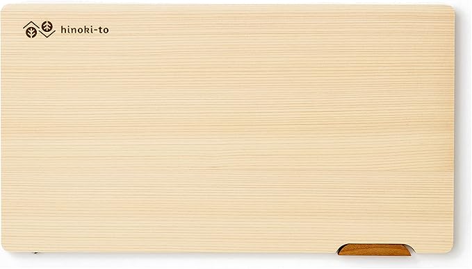 Hinoki-to Lightweight Cutting Board, Wooden Cutting Board, Cypress Cutting Board, Made in Japan (15.7 x 8.7 x 0.6 inches (...