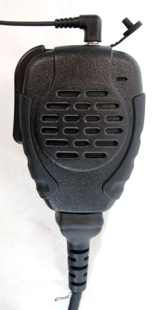 PRYME® SPM-2147 Trooper® IP56 Water Resistant Remote Speaker Microphone w/Noise Reducing Mic and Large PTT Switch - Fits: Harris M/A Com Unity XG-100, XL95, XL185 and XL200 Radios