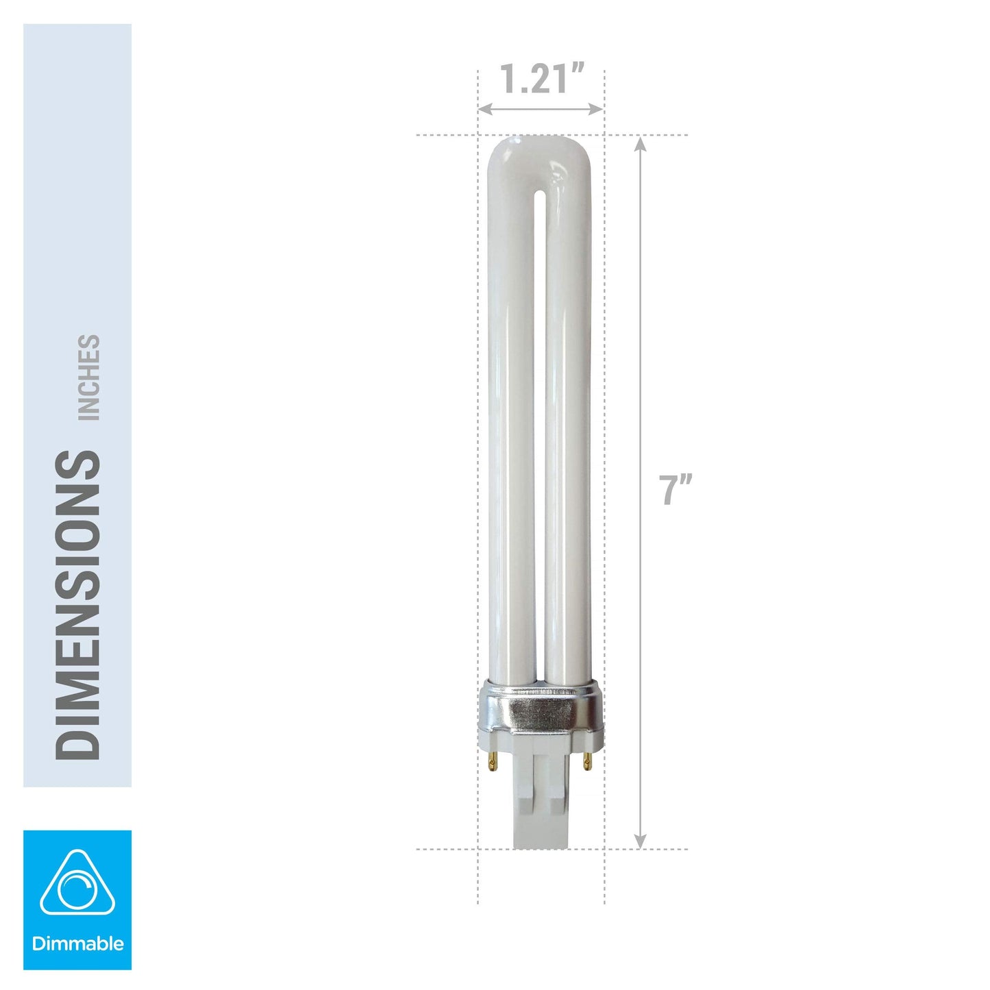 KOR (4 Pack) K22195 - PLS13W/2P/841 - Compact Fluorescent Plug-in - T4 - Single Tube - 13 Watt - 2-Pin (GX23) - 4,100 Kelvin (Cool White)