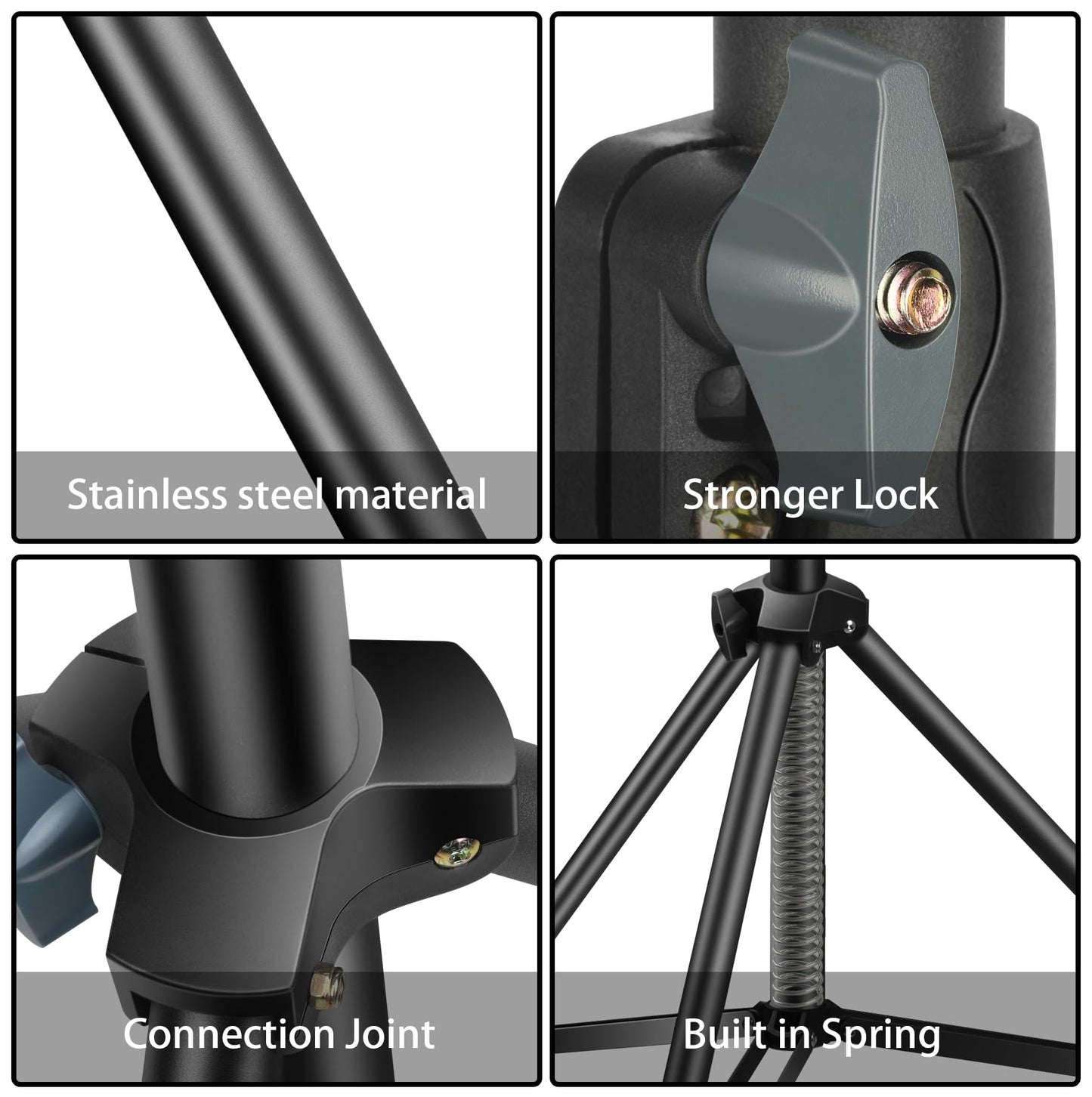 Jyjzpb Photography Light Stand 110/9.5Ft/280Cm, Heavy Duty Light Stand With 1/4 Screw For Softbox, Strobe, Led Video Light, Ri