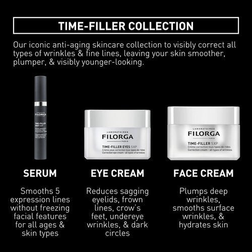 Filorga Time-Filler Eyes 5-XP Anti Aging & Wrinkle Reducing Eye Cream With Hyaluronic Acid and Orchid Stem Cells to Minimize Wrinkles & Dark Circles, Lift & Firm Eyelids & Enhance Lashes, 0.5 Fl Oz