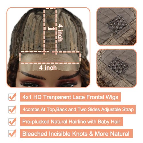 Hydtxc Chocolate Dark Brown P4/30 Deep Wave Lace Front Wigs Human Hair 200% Density Lace Frontal Closure 5X5 Lace Front Human Hair Wigs Pre Plucked For Black Women