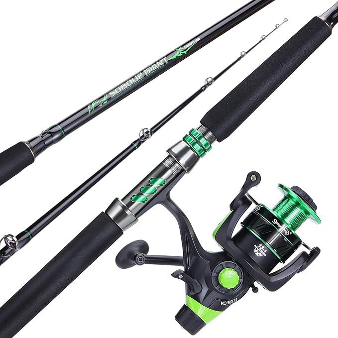 Sougayilang Spinning Fishing Combo Catfish Fishing Rod and Reel,Comfortable EVA Non-Slip Grips,Aluminum Reel Seat and Size...