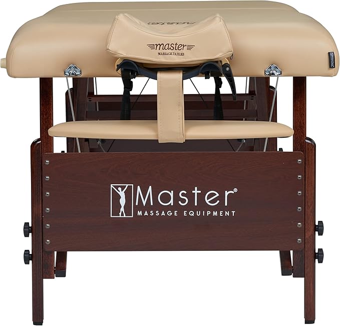 Master Massage 30" Del Ray Pro Portable Table Package (Cream, Standard with Ambient Lighting System)