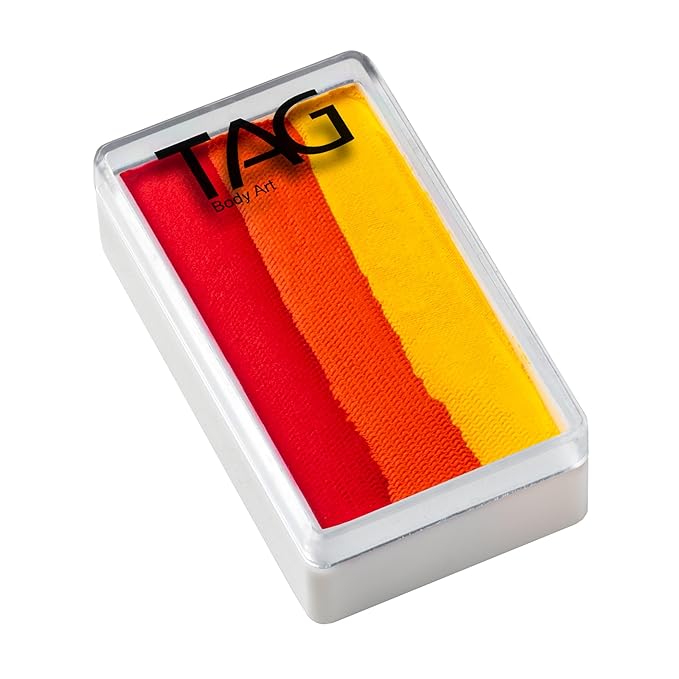 TAG Face and Body Paint - 1 Stroke Split Cake 30g - Flame