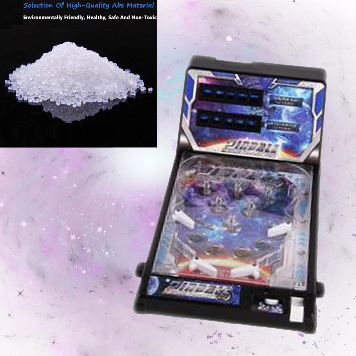 HALFS Electronic Tabletop Classic Pinball Toy Arcade Pinball Toy Electronic Arcade Toys Children with Digital Scoreboard for Family Activities Parent Child Interactive