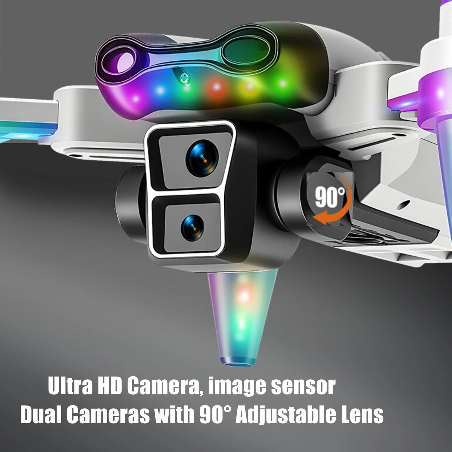 Drones for kids 8-12 with camera – Drone with camera for kids & Beginners, Mini kids drone with Fancy LED Lights, 2.4" Built-In FPV Screen, Dual Batteries, Indoor & Outdoor Toy Gift