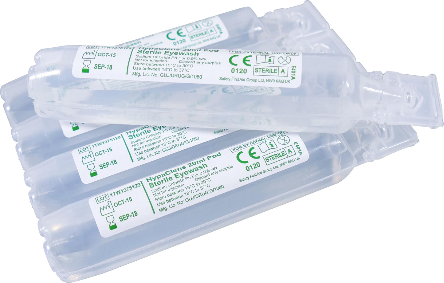 HypaClens Saline Eye Wash Pods, (Pack of 25)