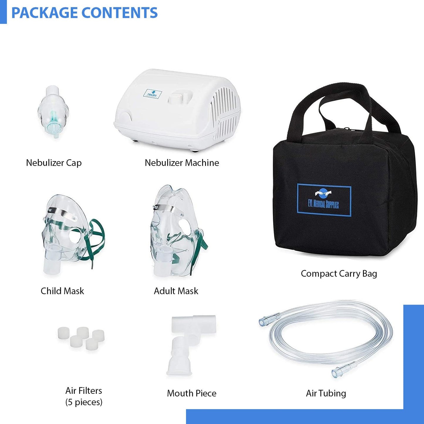 Nebulizer Machine, Nebulizer Machine for Adults & Kids,Desktop Nebulizer Machine, for Travel or Home Daily Use