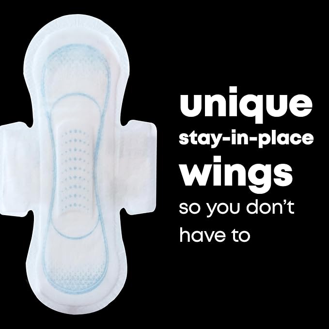 U by Kotex Pads with Wings, Clean & Secure, Ultra Thin, Heavy Absorbency, 44 Count (Packaging May Vary)