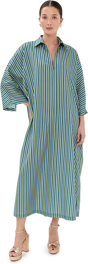 La Vie Style House Women's Stripe Maxi Everyday Dress