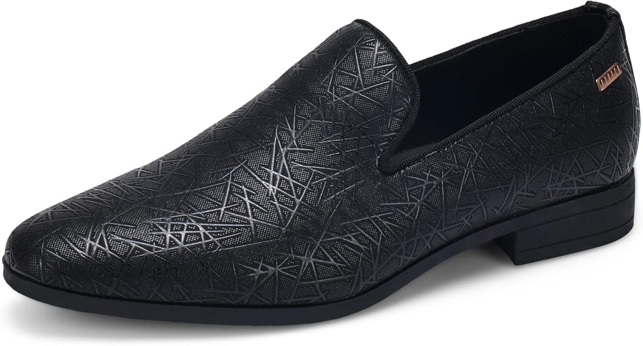 UUBARIS Mens Dress Loafers Tuxedo Suit Slip on Shoes