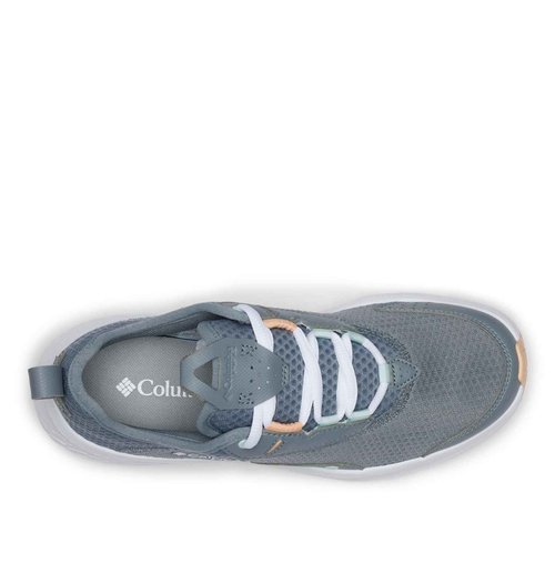 Columbia Womens PFG Castback Non Slip Boat Shoe, Grey Ash/Peach Fizz, 5.5