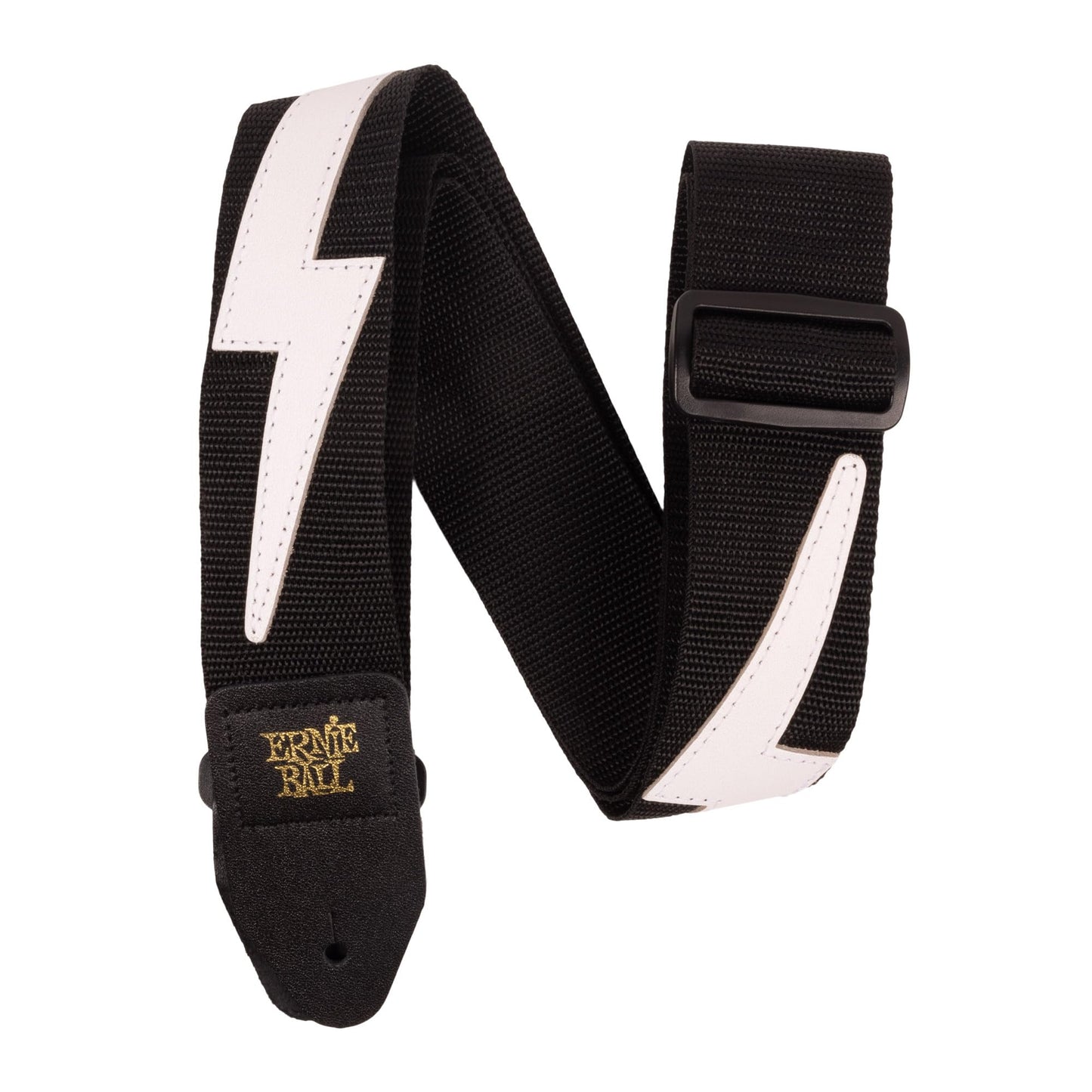 Ernie Ball Premium Guitar Strap/Bass Strap - White Lightning