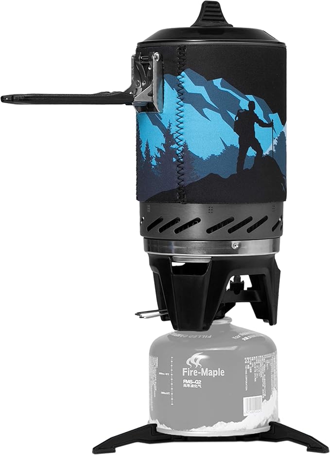 Fire-Maple Fixed Star X2 Backpacking and Camping Stove System Outdoor Propane Camp Cooking Gear Portable Pot Jet Burner Se...
