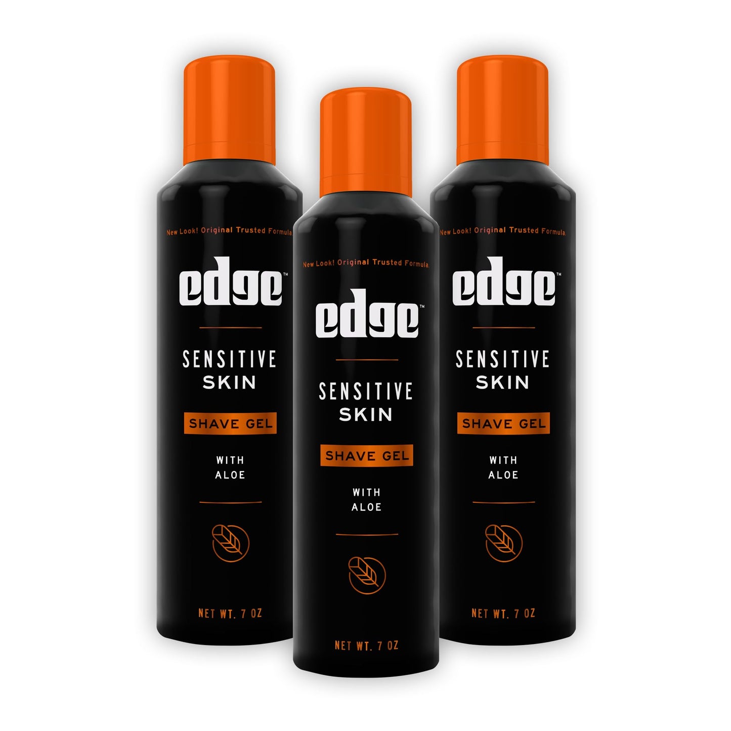 Edge Shaving Gel for Men, Sensitive Skin with Aloe, 7oz (3 Pack) - Shaving Gel For Men That Moisturizes, Protects, and Soothes T
